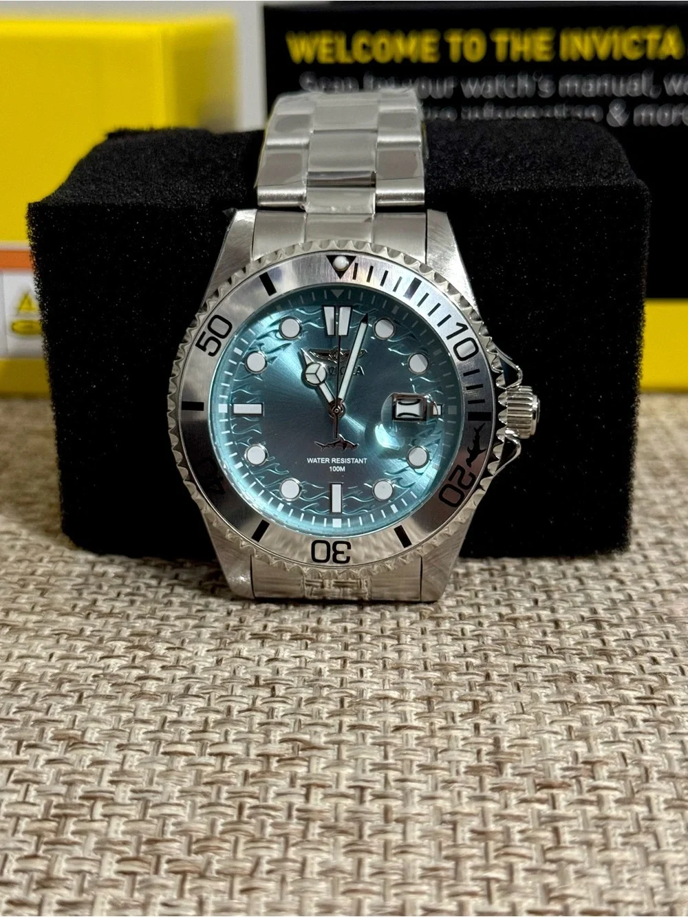 Invicta Pro Diver Currentwave 44715 Aqua Blue Men’s Watch NIB
